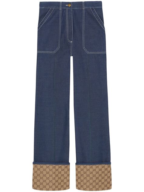 farfetch gucci jeans women.